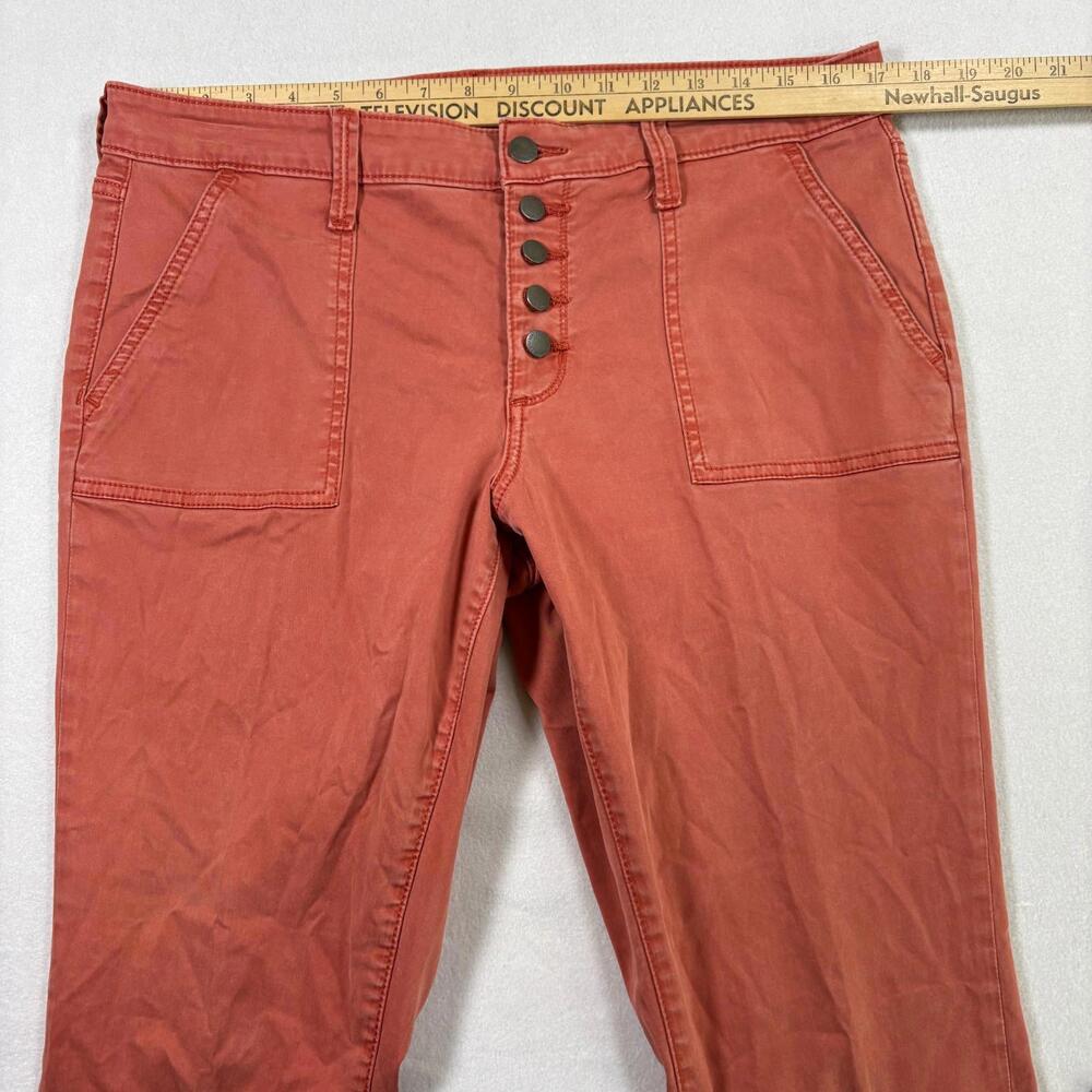Universal Thread womens jeans 14 32R red mid rise skinny button fly Y2K - Picture 12 of 16